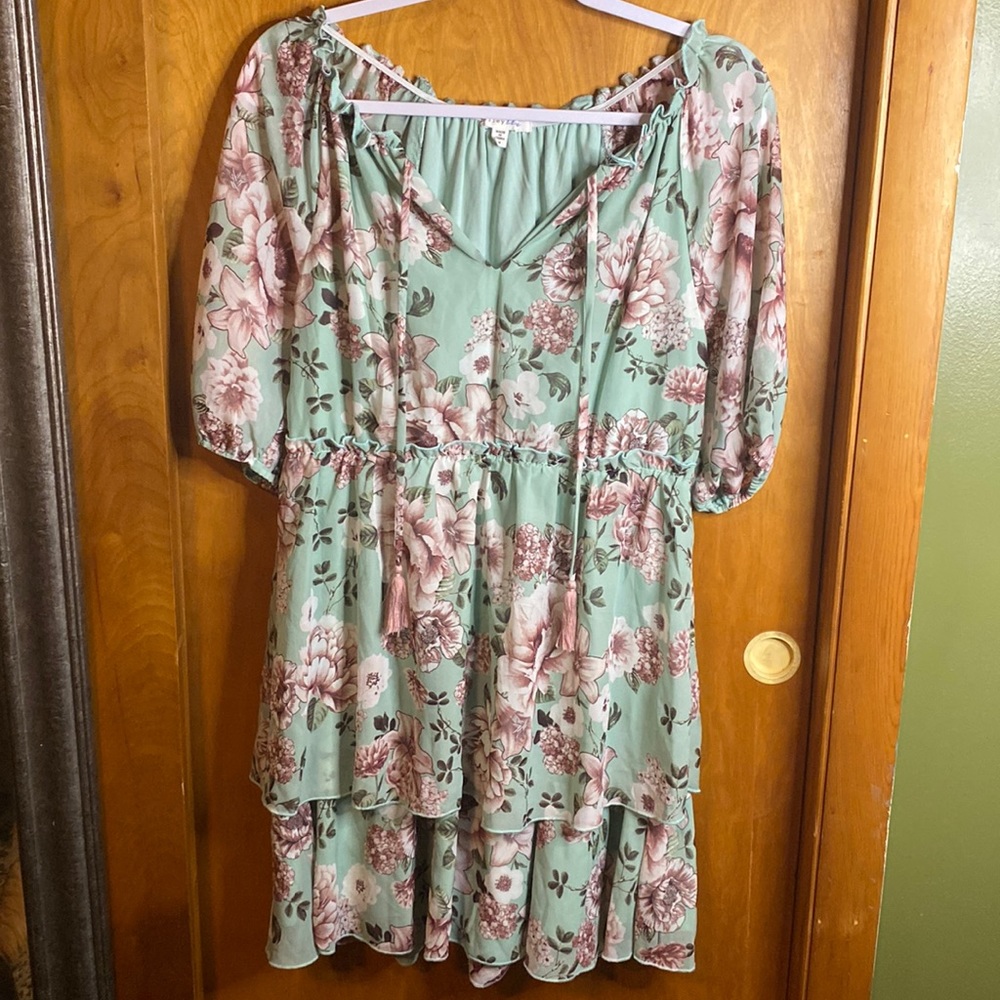 Multi ruffle dress